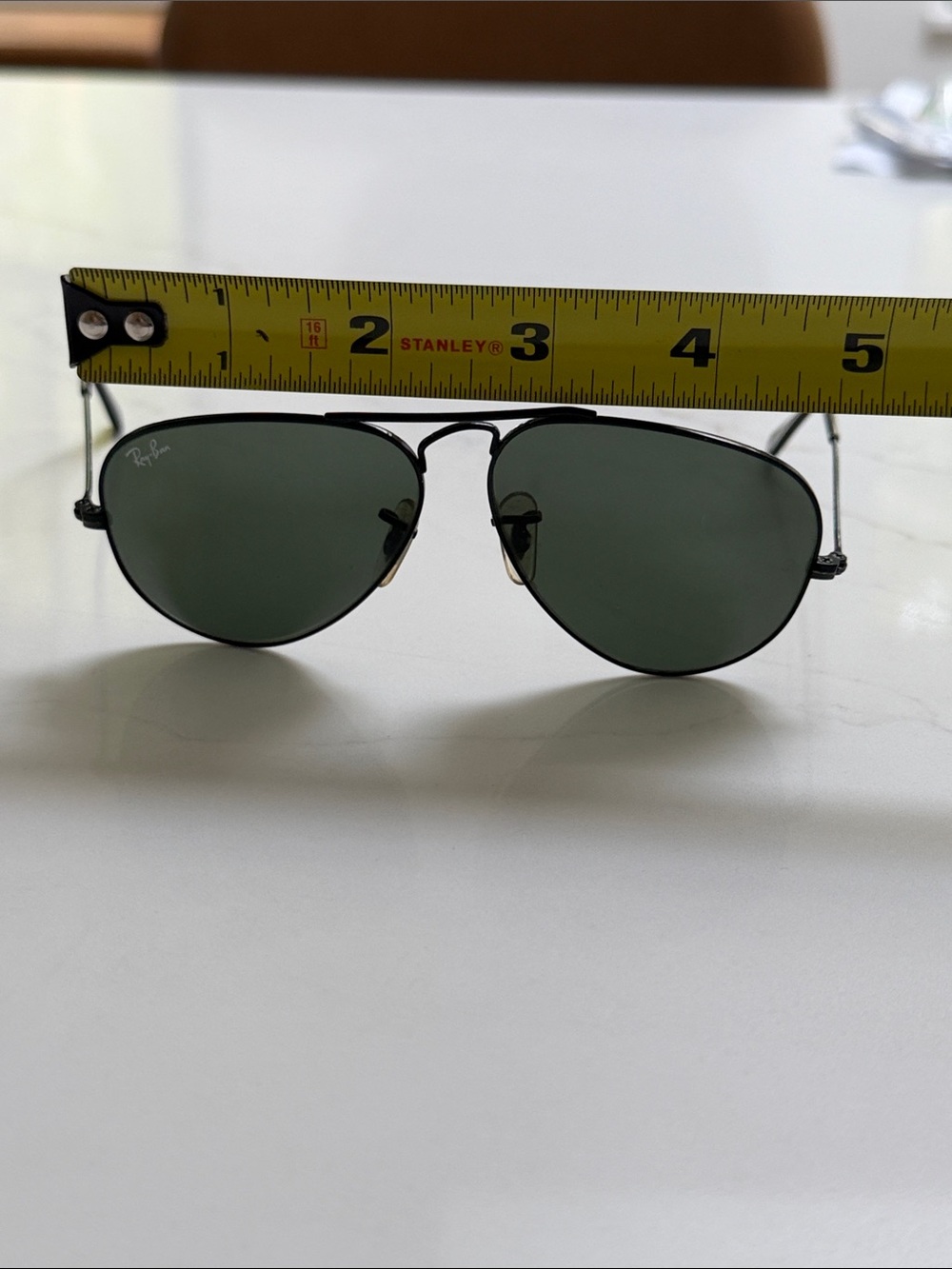 Ray-Ban Aviator Sunglasses in Black - Picture 4 of 4